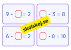 Addition och subtraktion - Flashkort