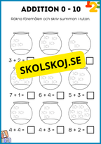 Addition och subtraktion 0 - 10