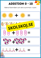 Addition och subtraktion 0 - 10