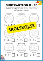 Addition och subtraktion 0 - 10