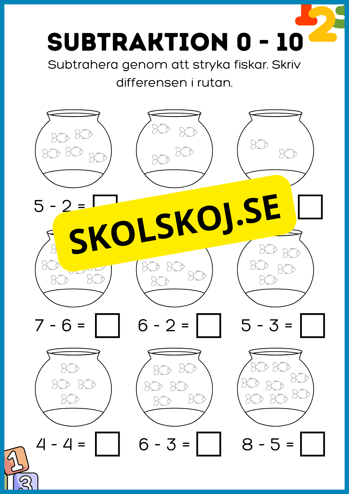 Addition och subtraktion 0 - 10