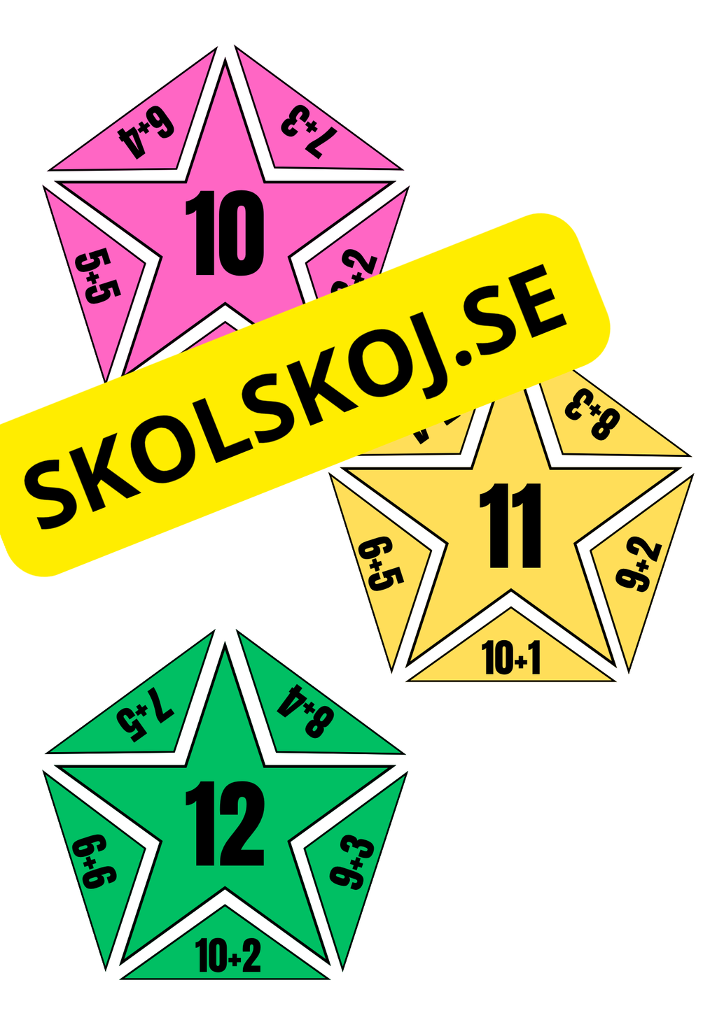 Additionspussel – Träna addition 10–20
