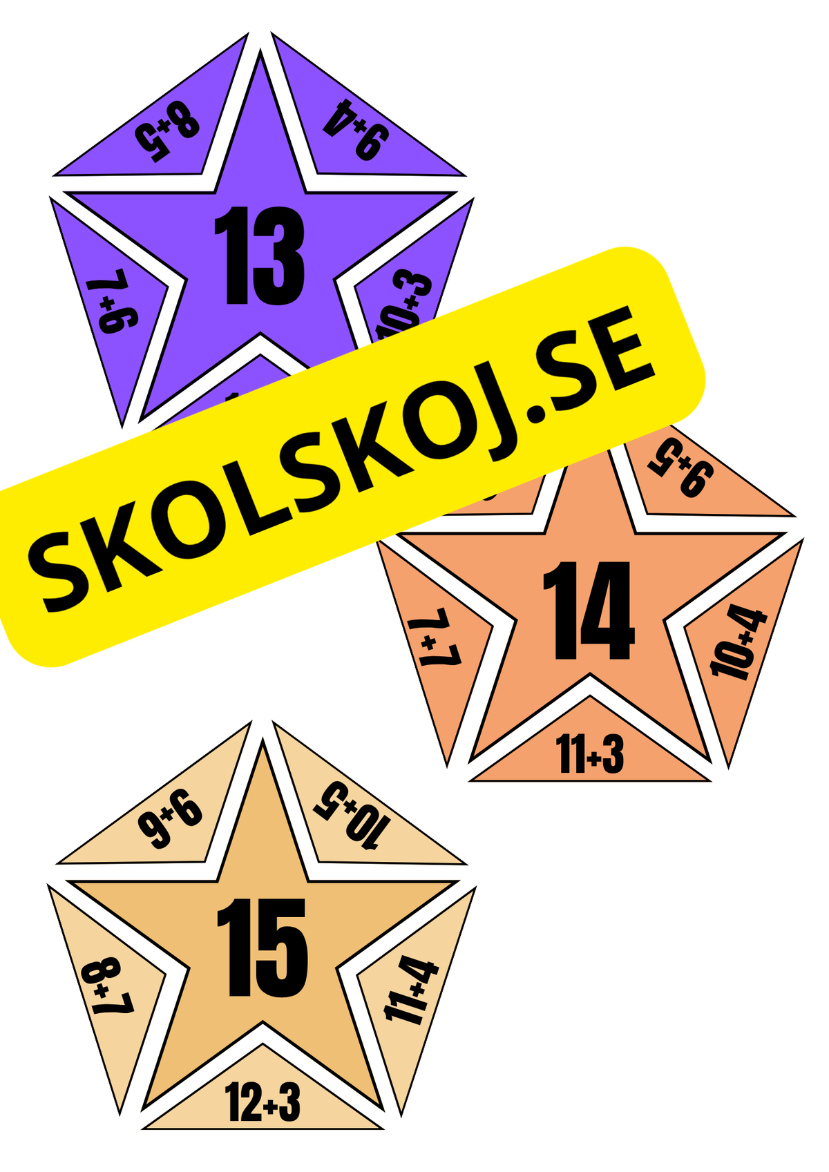 Additionspussel – Träna addition 10–20