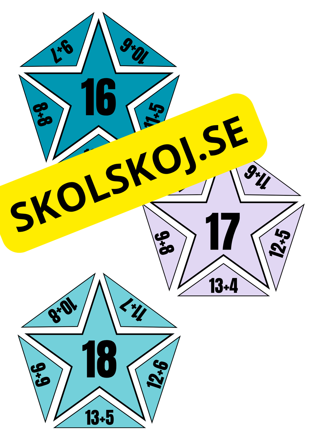 Additionspussel – Träna addition 10–20