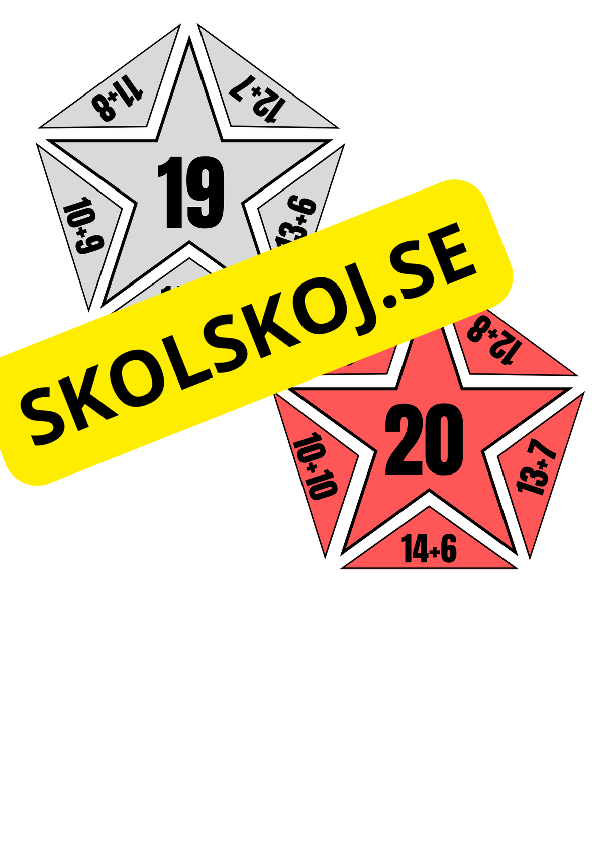 Additionspussel – Träna addition 10–20