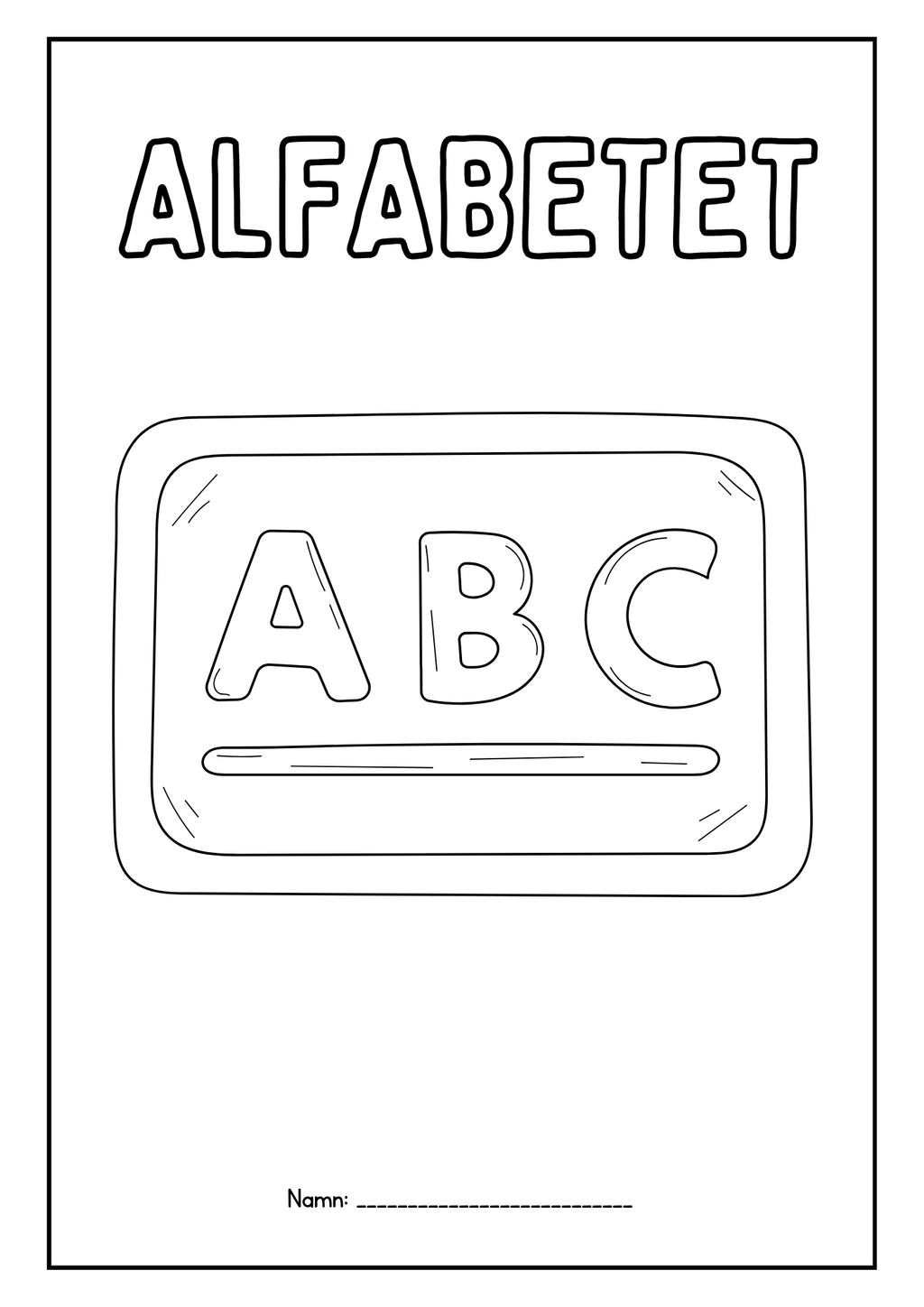 Alfabetet Abc - Häfte