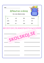 Alfabetisk ordning