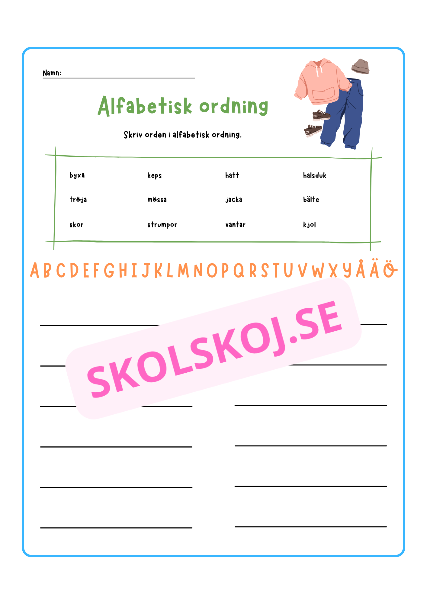Alfabetisk ordning