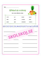 Alfabetisk ordning
