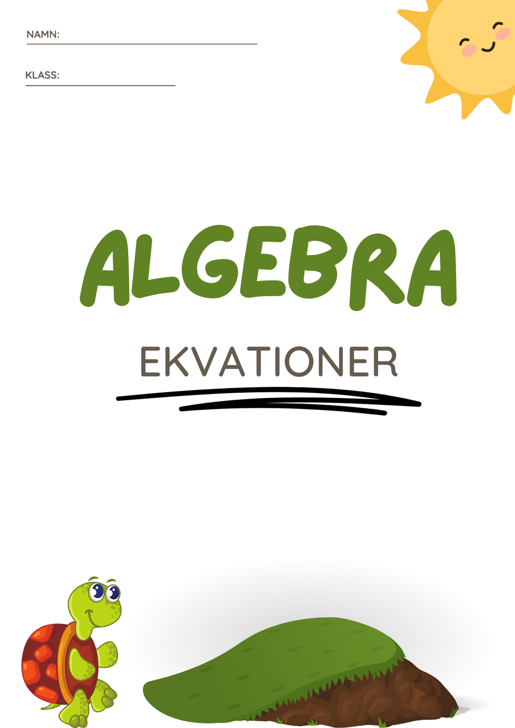 Algebra ekvationer - Årskurs 4 - 6