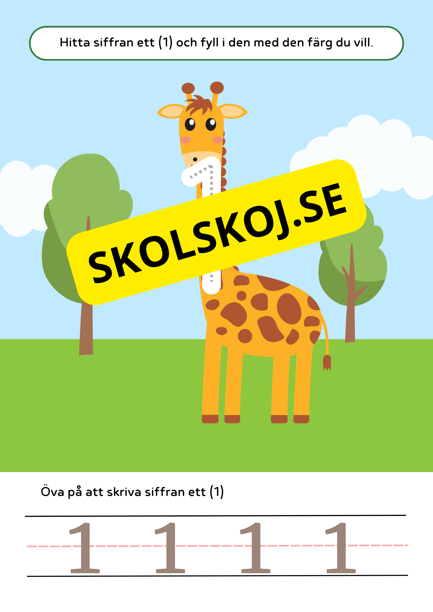 Arbetsbok förskola - Siffror