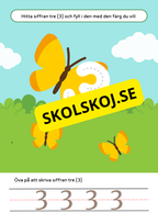 Arbetsbok förskola - Siffror