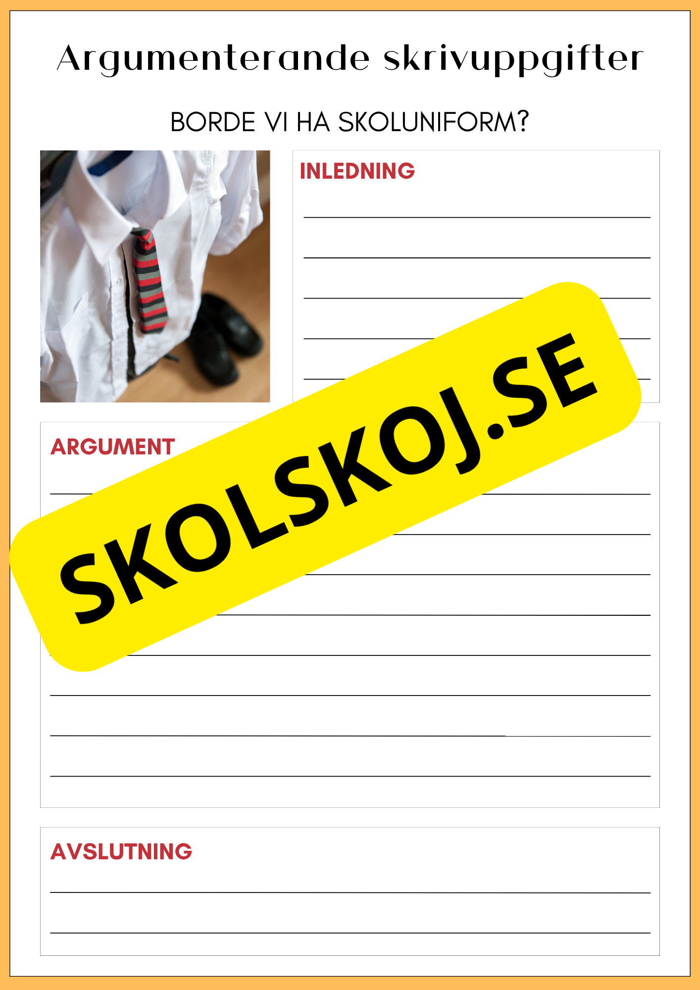 Argumenterande skrivuppgifter