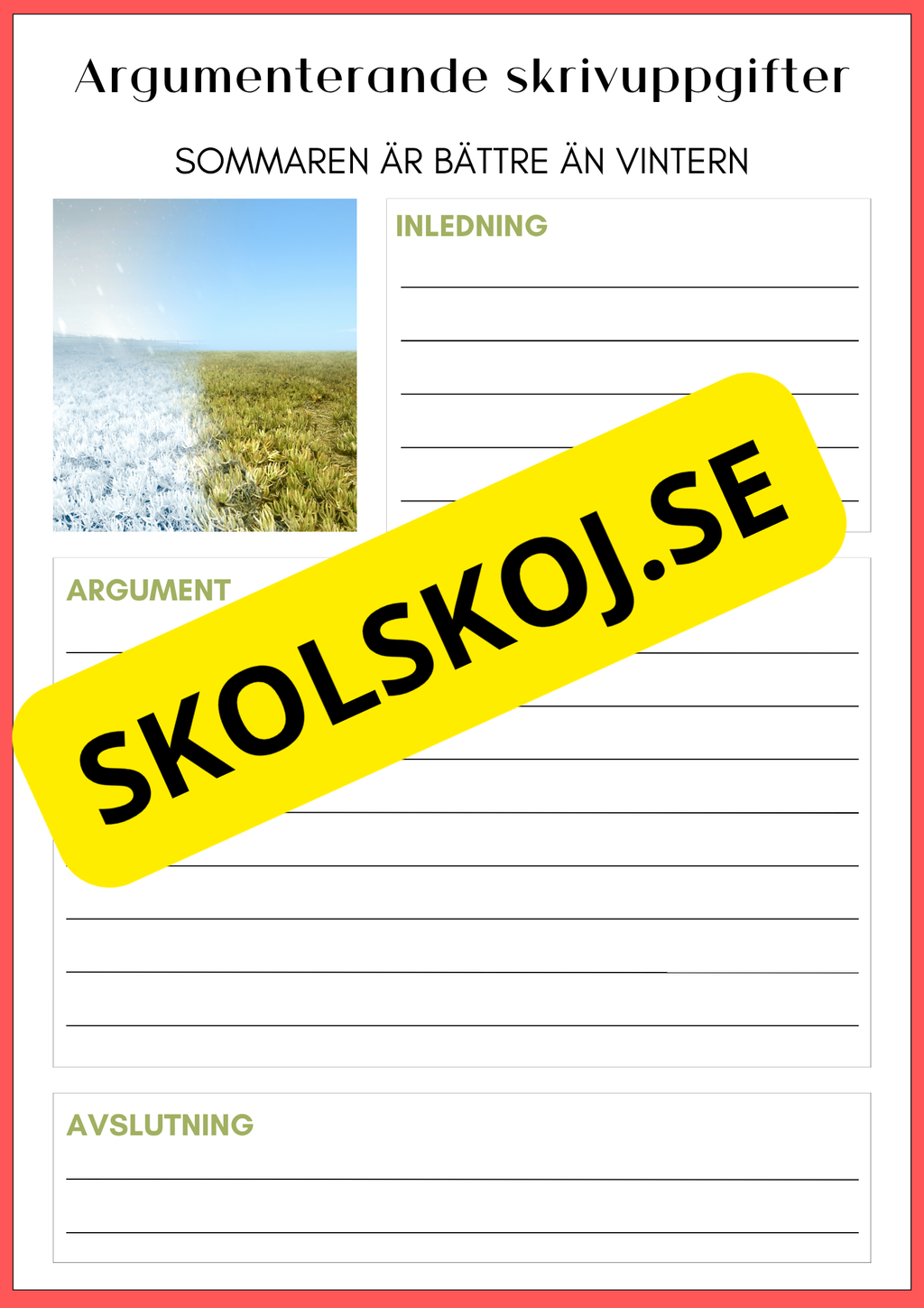 Argumenterande skrivuppgifter