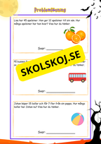 Årskurs 3 - Problemlösning - Addition och subtraktion