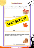 Årskurs 3 - Problemlösning - Addition och subtraktion