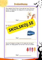 Årskurs 3 - Problemlösning - Addition och subtraktion