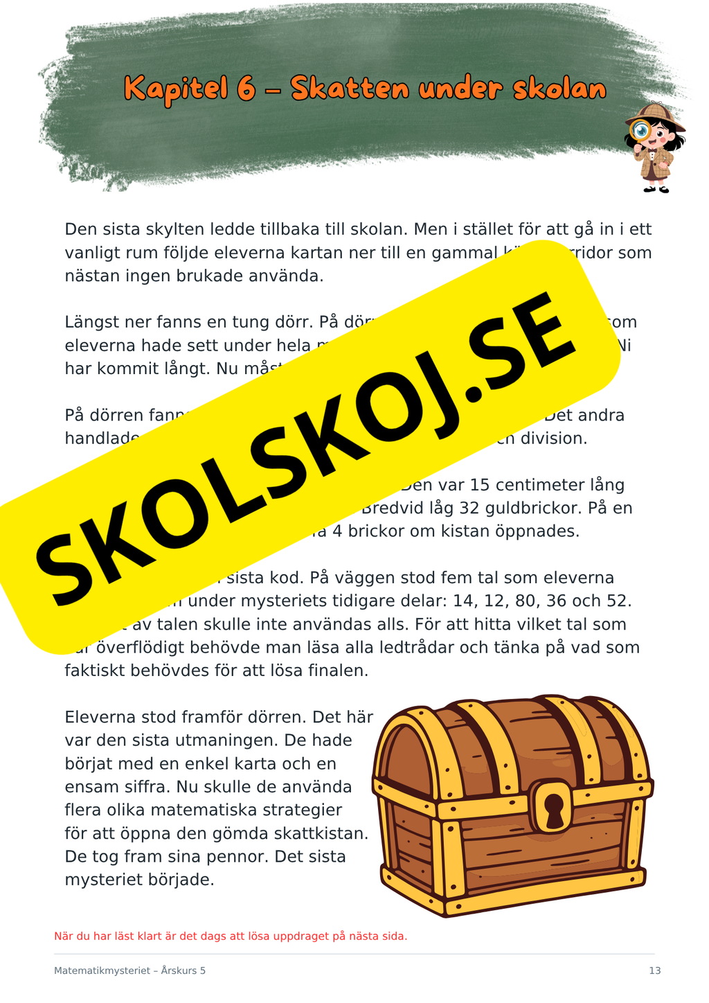 Matematikmysteriet – Problemlösning för årskurs 5
