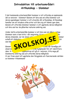 Artkunskap - Blommor - Åk 4 - 6