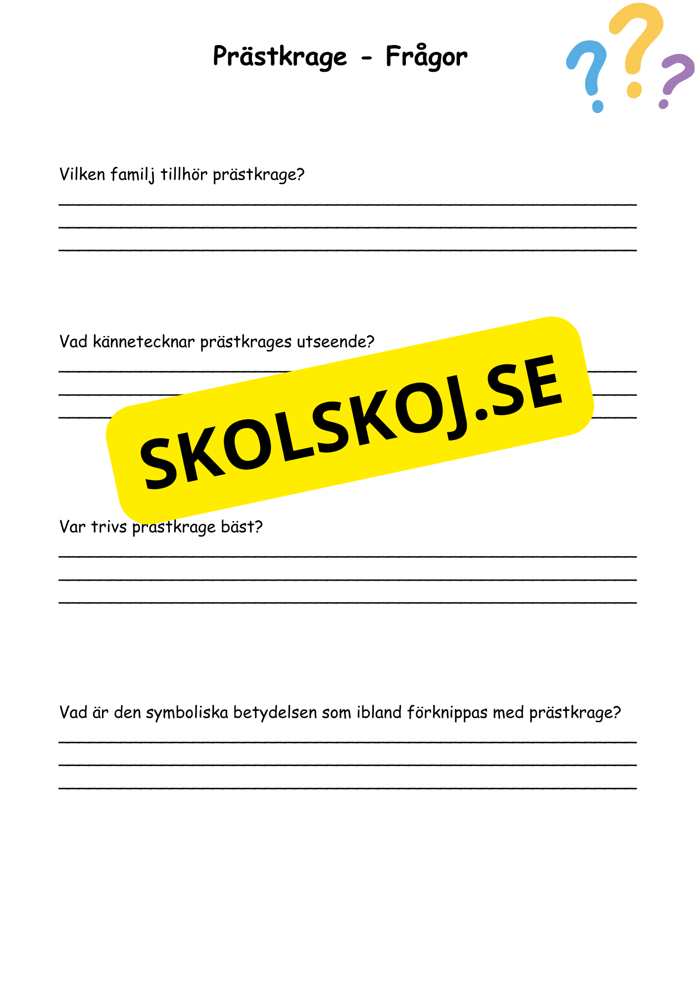 Artkunskap - Blommor - Åk 4 - 6