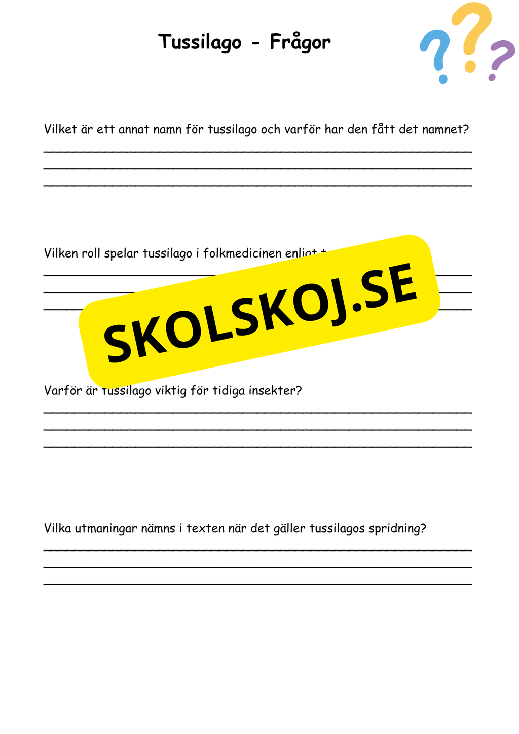 Artkunskap - Blommor - Åk 4 - 6
