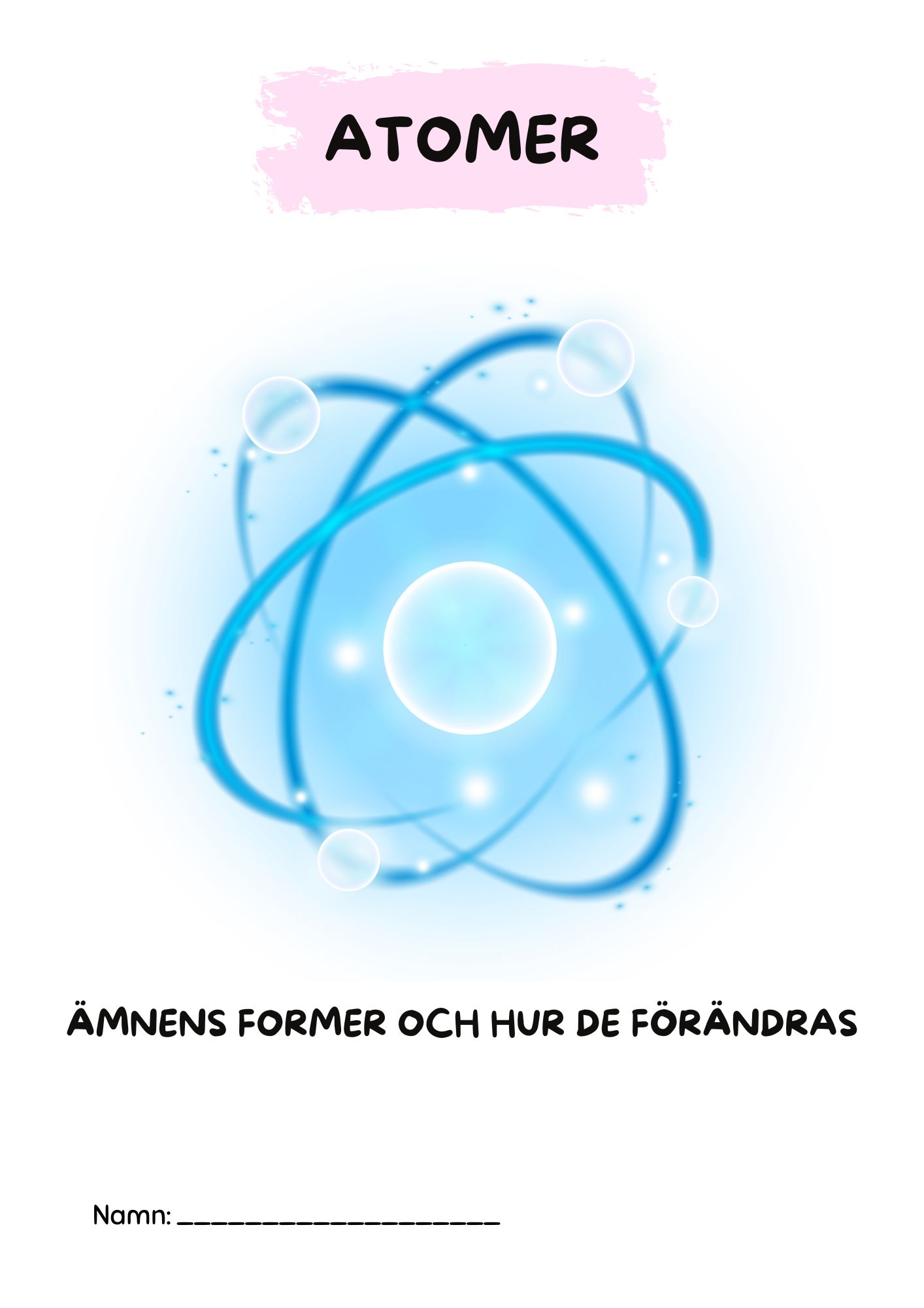 Atomer - Ämnens former och hur de förändras - Årskurs 4 - 6