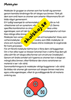 Atomer - Ämnens former och hur de förändras - Årskurs 4 - 6