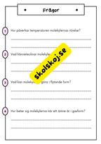 Atomer - Ämnens former och hur de förändras - Årskurs 4 - 6