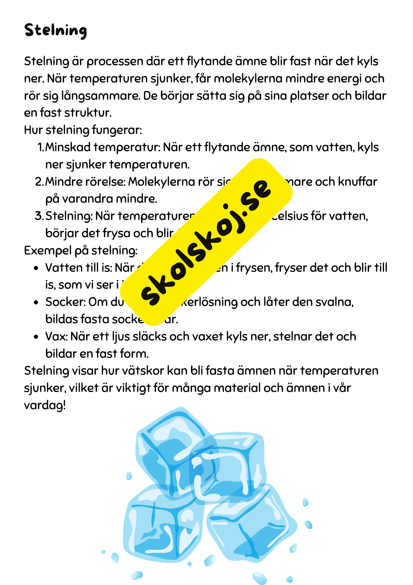 Atomer - Ämnens former och hur de förändras - Årskurs 4 - 6