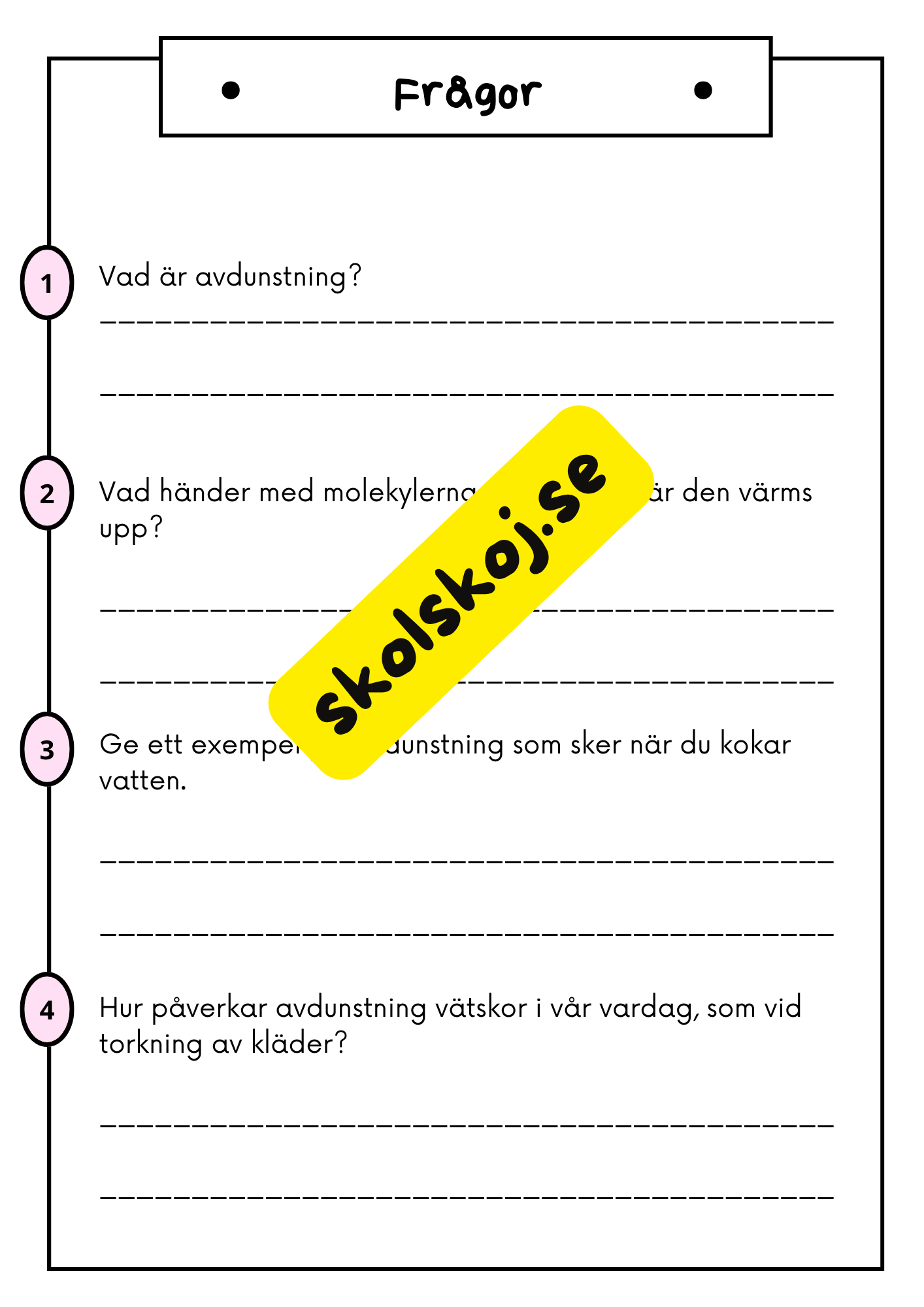 Atomer - Ämnens former och hur de förändras - Årskurs 4 - 6
