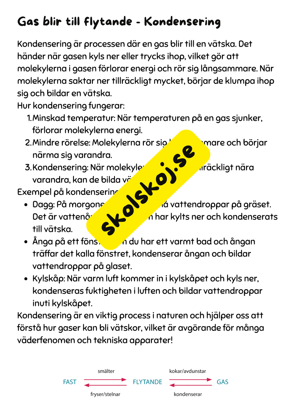 Atomer - Ämnens former och hur de förändras - Årskurs 4 - 6