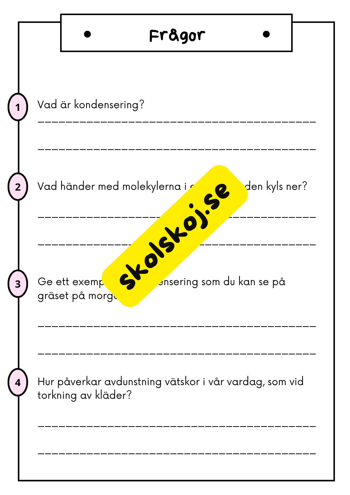Atomer - Ämnens former och hur de förändras - Årskurs 4 - 6