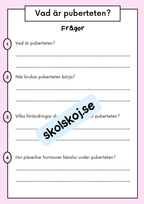 Att förstå puberteten - Relationer och identitet - Årskurs 7 - 9