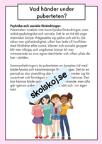 Att förstå puberteten - Relationer och identitet - Årskurs 7 - 9