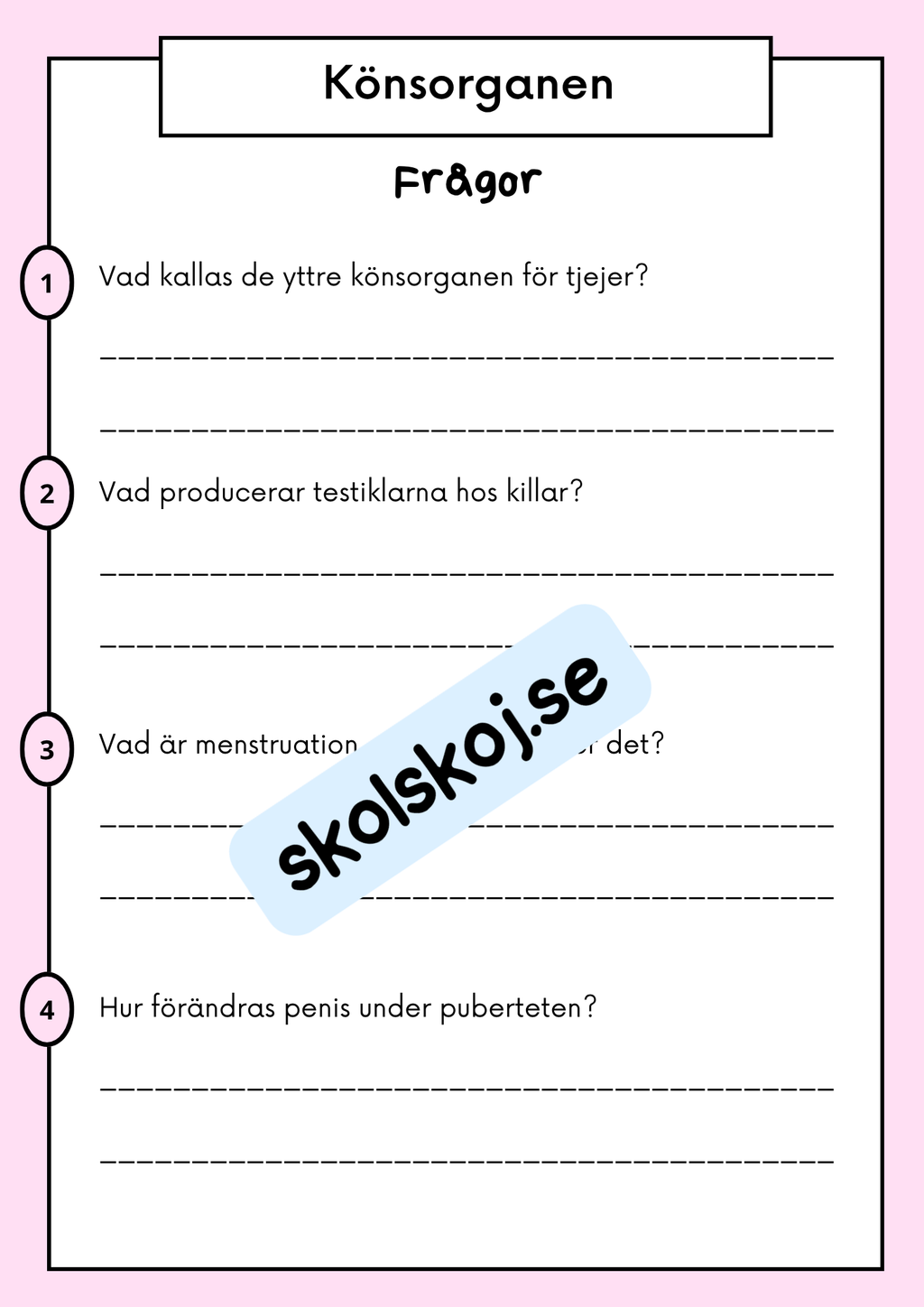 Att förstå puberteten - Relationer och identitet - Årskurs 7 - 9