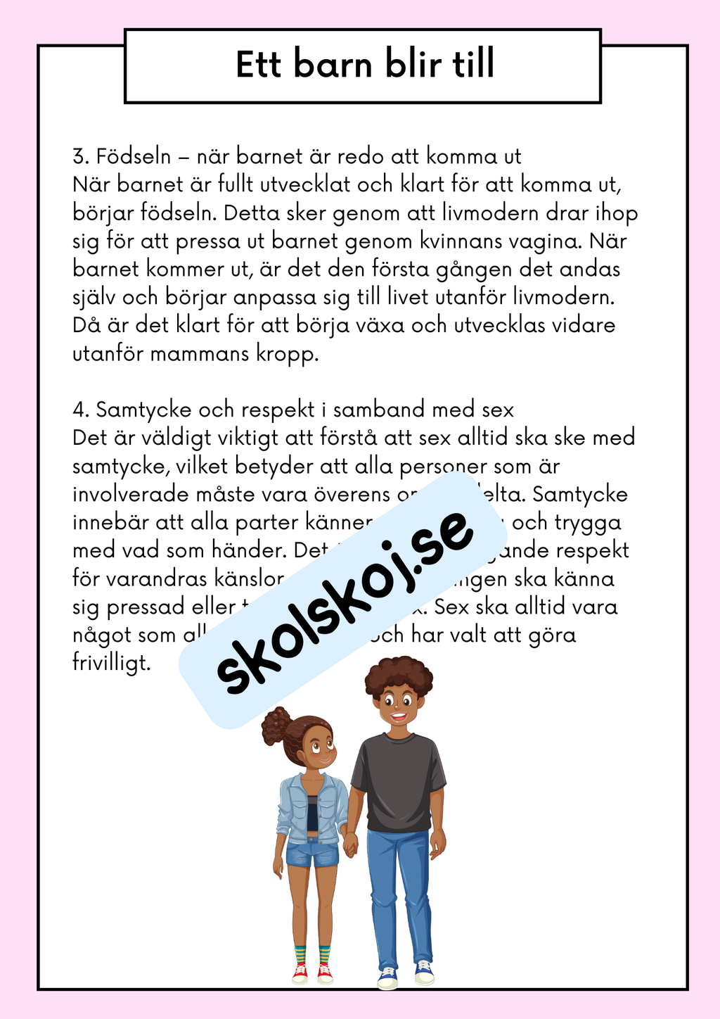Att förstå puberteten - Relationer och identitet - Årskurs 7 - 9