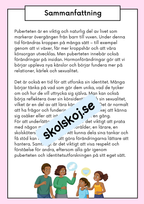 Att förstå puberteten - Relationer och identitet - Årskurs 7 - 9