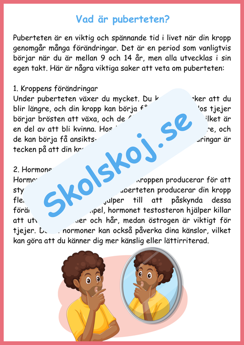 Att växa - En guide om puberteten