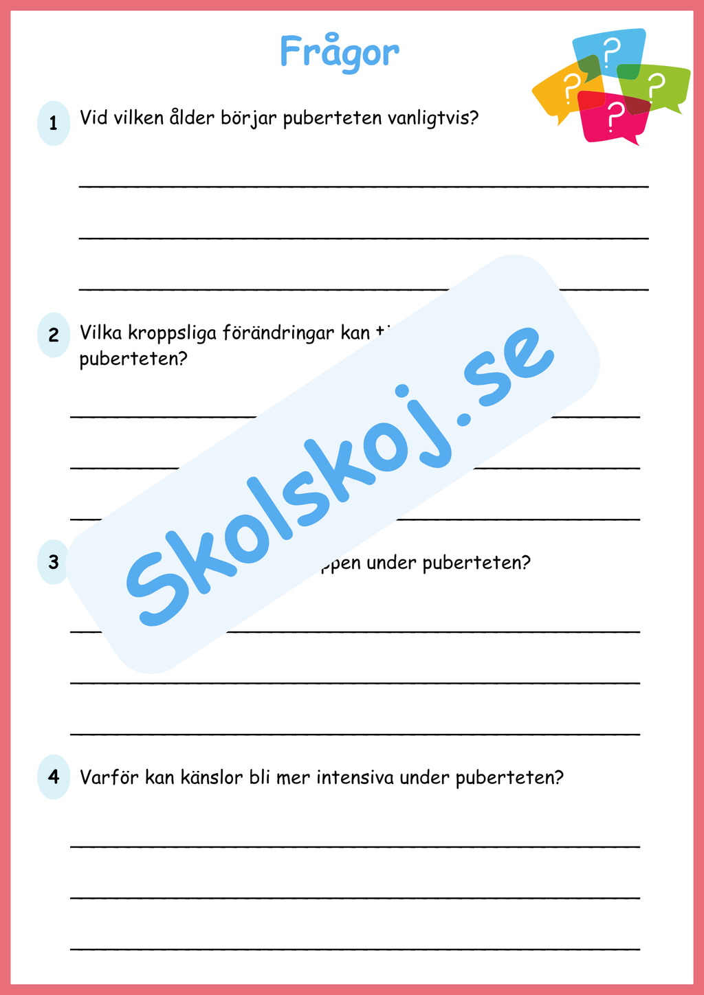 Att växa - En guide om puberteten