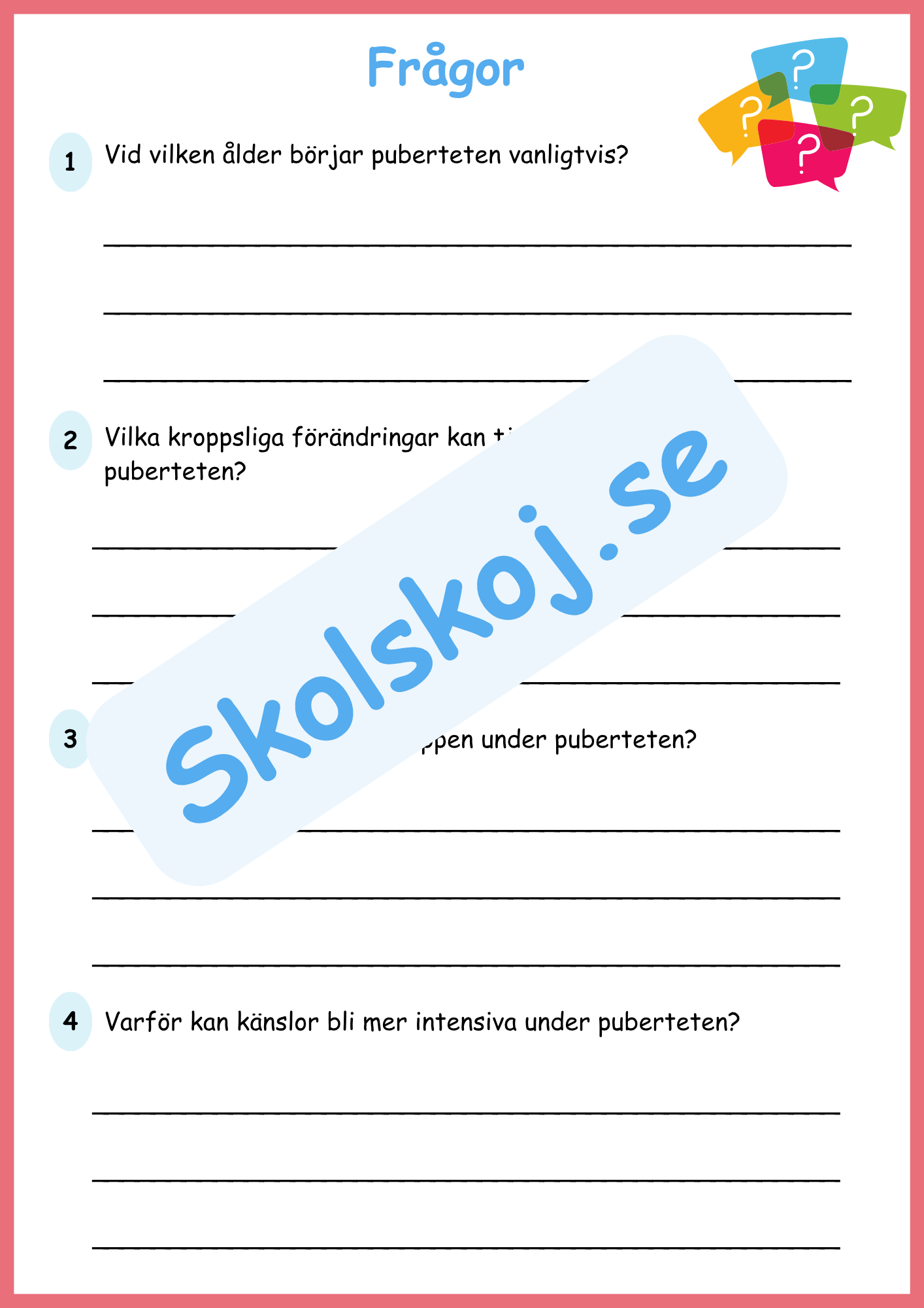 Att växa - En guide om puberteten