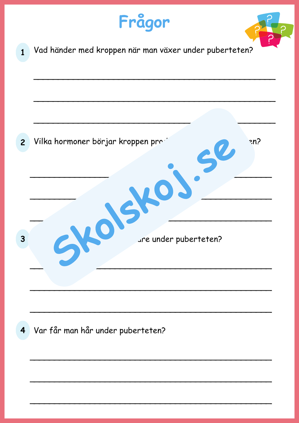 Att växa - En guide om puberteten