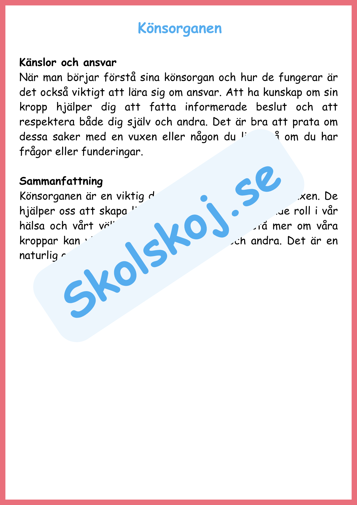 Att växa - En guide om puberteten