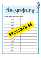 Avrudning - Årskurs 4 - 6
