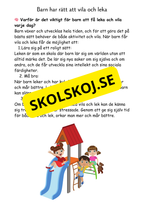 Barnkonventionen - Dina rättigheter på ett enkelt sätt