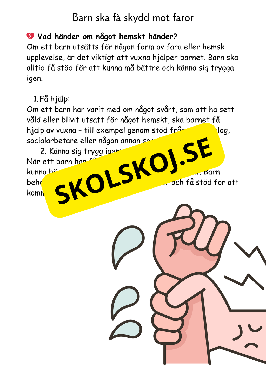 Barnkonventionen - Dina rättigheter på ett enkelt sätt