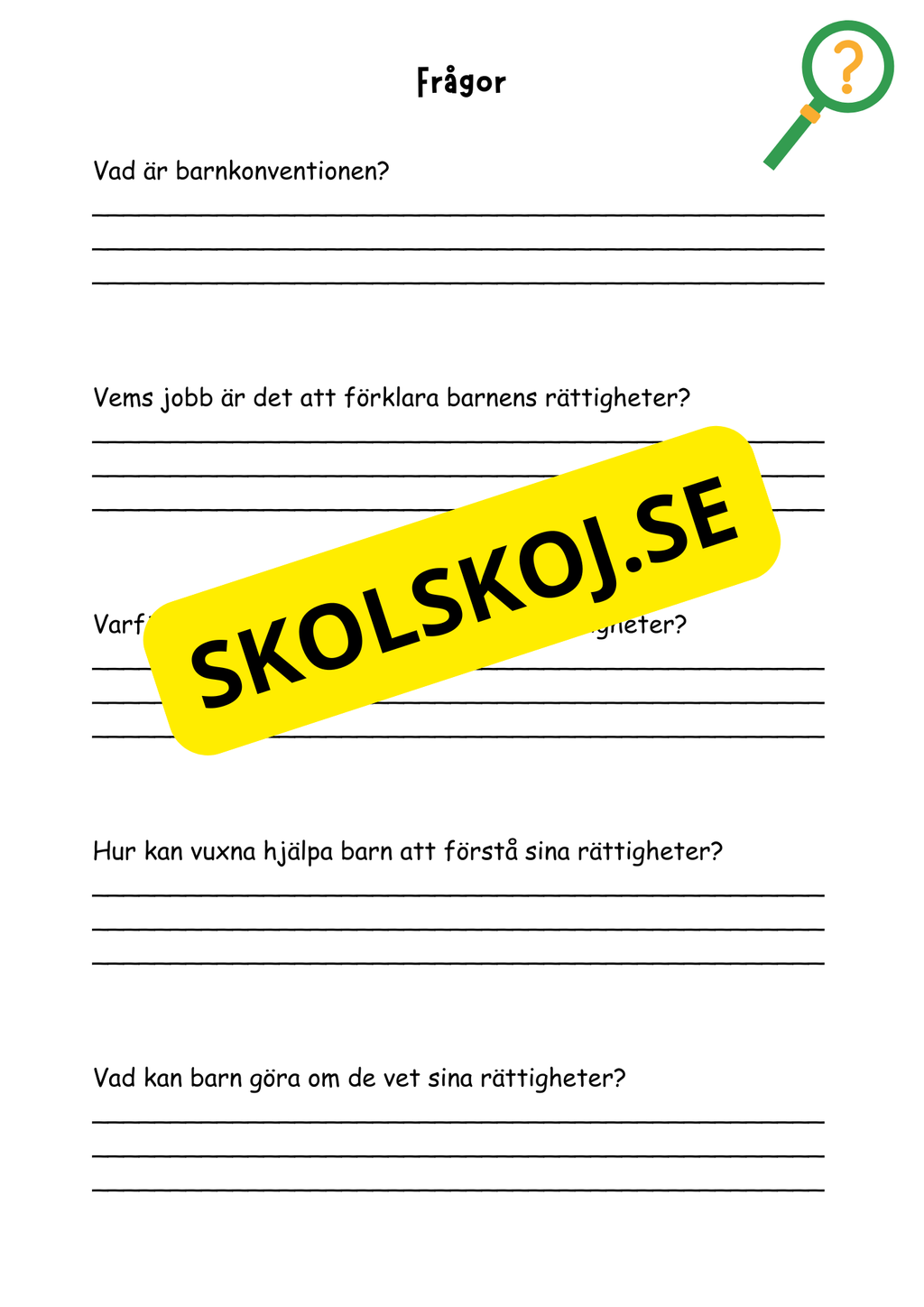 Barnkonventionen - Dina rättigheter på ett enkelt sätt