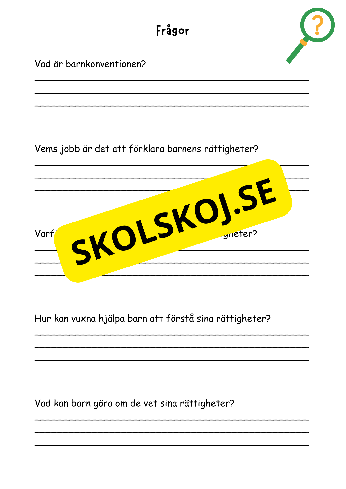 Barnkonventionen - Dina rättigheter på ett enkelt sätt
