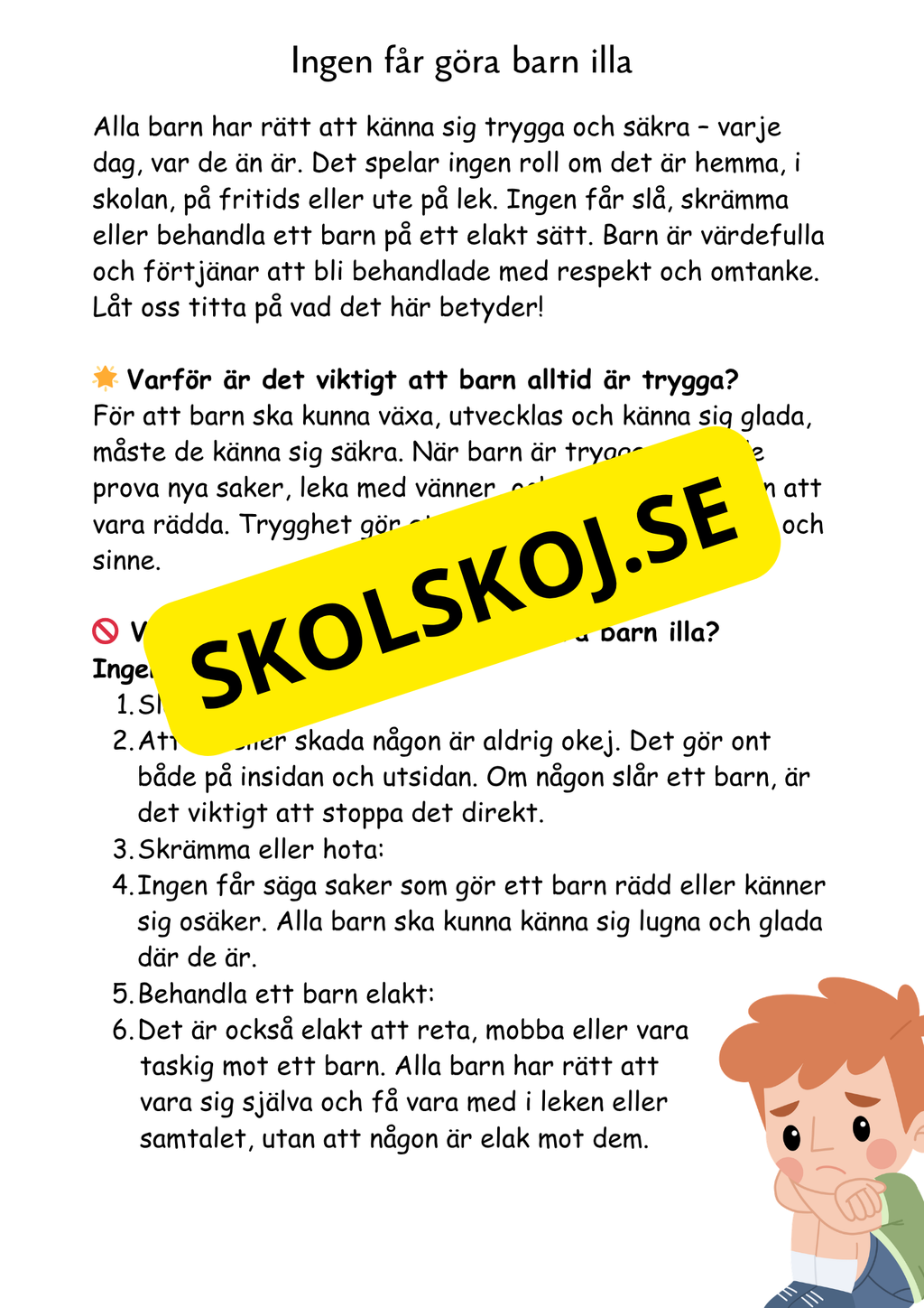 Barnkonventionen - Dina rättigheter på ett enkelt sätt