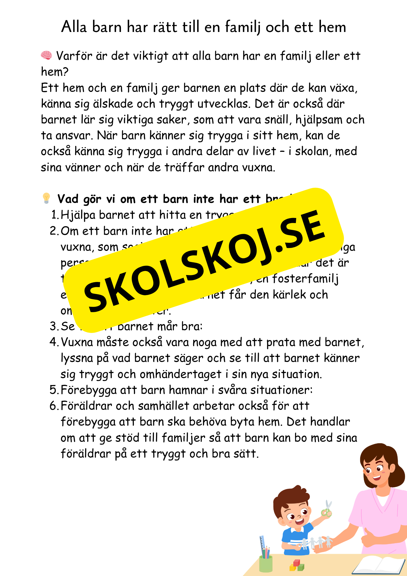 Barnkonventionen - Dina rättigheter på ett enkelt sätt