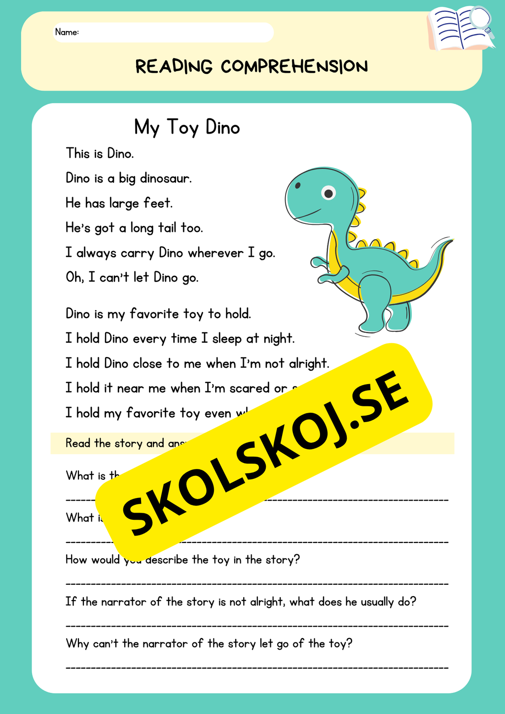 Basic reading comprehension - Enkel läsförståelse - Engelska